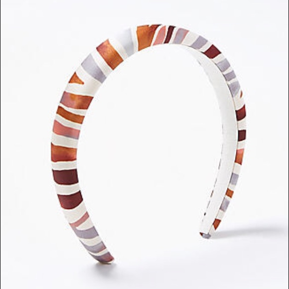 Ann Taylor Zebra Print Padded Headband
